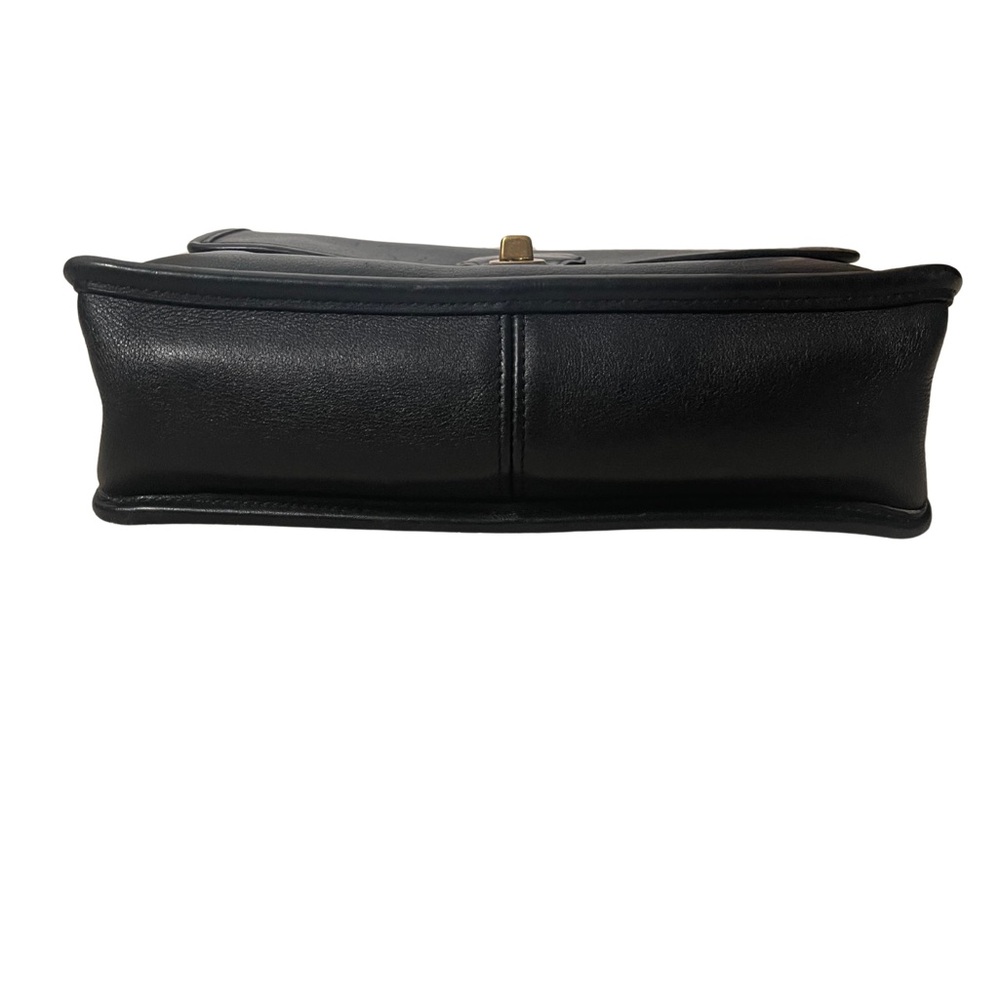 Vintage Black Leather Willis Crossbody Bag - Picture 3 of 10